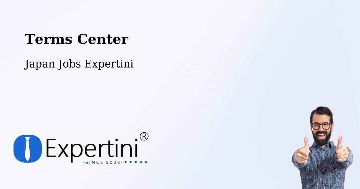 Terms of Service – Ichihara - Japan Jobs Expertini